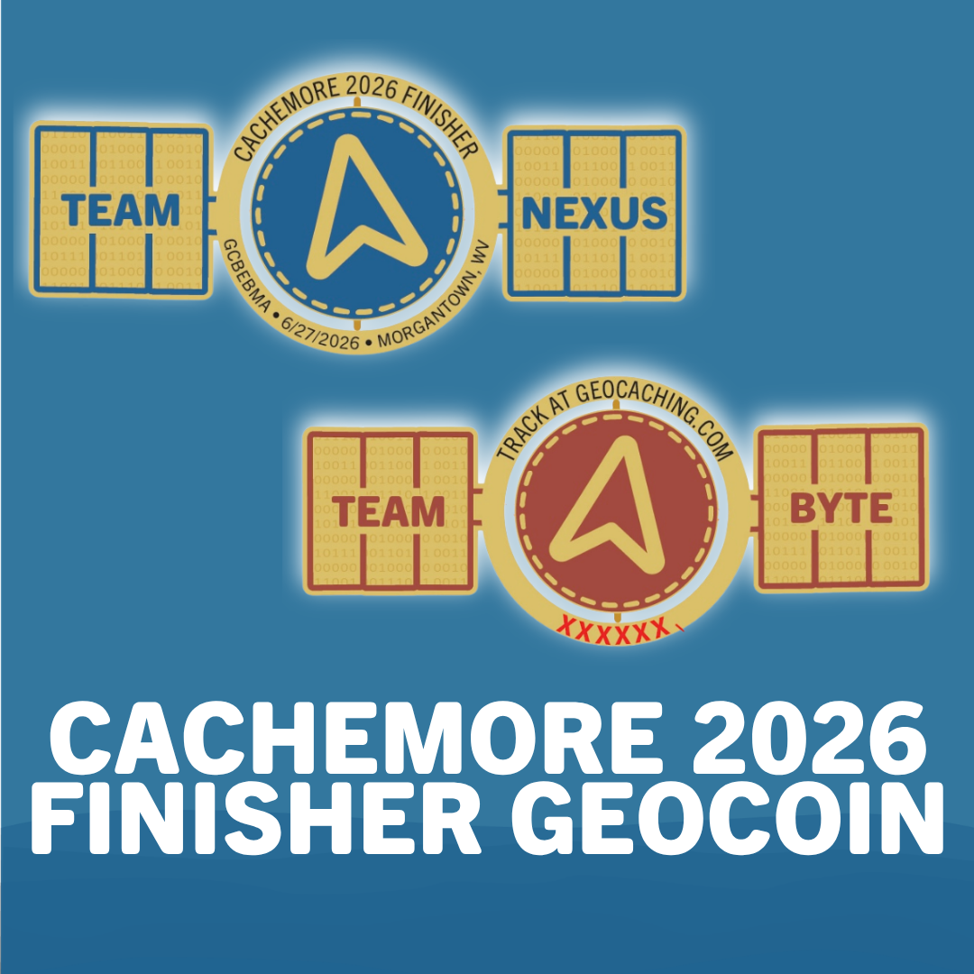 CacheMore 2026 Finisher Geocoin